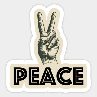 Peace Hands Sticker